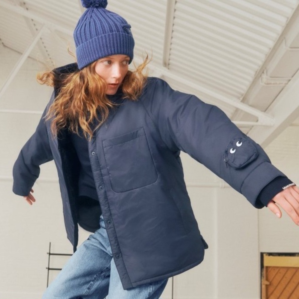 🆕 ANYA HINDMARCH x UNIQLO Pufftech Padded Shirt Jacket XXL